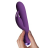 Фиолетовый вибратор-кролик Flutter Rabbit - 18,2 см. купить в секс шопе