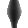 Черная анальная пробка Beginner Plug Medium - 10,8 см. купить в секс шопе