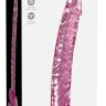Розовый стеклянный фаллоимитатор Icicles №86 с силиконовой присоской - 17 см. купить в секс шопе