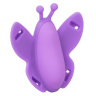 Фиолетовая вибробабочка на ремешках Silicone Remote Venus Butterfly купить в секс шопе
