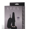 Чёрная анальная вибропробка APEX BUTT PLUG SMALL BLACK - 14 см. купить в секс шопе