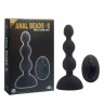 Черный анальный вибростимулятор Anal Beads S с пультом ДУ - 14,5 см.  купить в секс шопе