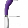 Фиолетовый вибратор для точки G или простаты Apollo - 20 см. купить в секс шопе