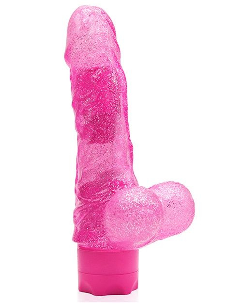 Розовый водонепроницаемый вибратор JELLY JOY ELASTIC ENIGMA MULTISPEED VIBE - 15 см. купить в секс шопе