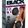 Черные вагинальные шарики с петлёй Black Velvets купить в секс шопе