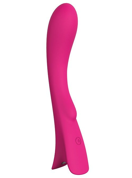 Розовый перезаряжаемый вибратор SEXY EMPRESS - 14 см. купить в секс шопе