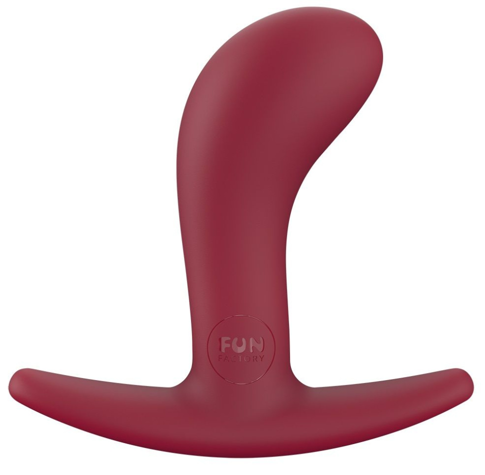Бордовый анальный стимулятор BOOTIE S - 7,6 см. купить в секс шопе