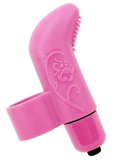 Розовая вибронасадка на палец MisSweet - 7см. купить в секс шопе