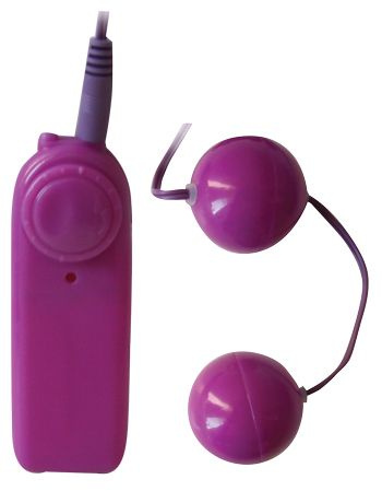 Вагинальные шарики с вибрацией фиолетового цвета купить в секс шопе