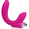 Розовый U-образный вибромассажер Сosmo - 19 см. купить в секс шопе