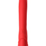 Красный безремневой страпон с вибрацией купить в секс шопе