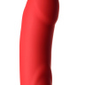 Красный безремневой страпон с вибрацией купить в секс шопе
