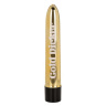 Золотистый классический вибратор Naughty Bits Gold Dicker Personal Vibrator - 19 см. купить в секс шопе