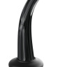 Черный стеклянный фаллоимитатор Icicles №87 с силиконовой присоской - 15,5 см. купить в секс шопе