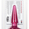 Розовая конусообразная анальная втулка - 9,5 см. купить в секс шопе