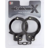 Чёрные наручники из листового металла BONDX METAL CUFFS BLACK купить в секс шопе