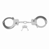 Металлические серебристые наручники Designer Metal Handcuffs купить в секс шопе