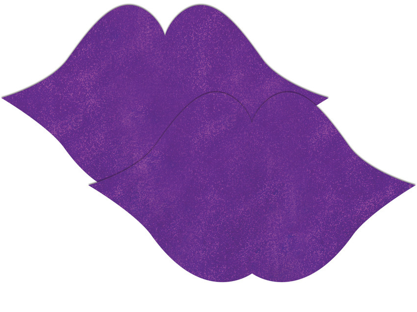 Фиолетовые пестисы в форме губ купить в секс шопе