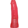 Розовый фаллос-насадка для трусиков с плугом - 17 см. купить в секс шопе
