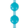 Голубая анальная цепочка-елочка Pleasure Beads - 30 см. купить в секс шопе