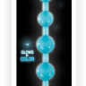 Голубая анальная цепочка-елочка Pleasure Beads - 30 см. купить в секс шопе