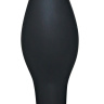 Чёрный анальный стимулятор Black Velvets Large - 12 см. купить в секс шопе