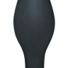 Чёрный анальный стимулятор Black Velvets Large - 12 см. купить в секс шопе