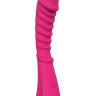 Розовый перезаряжаемый вибратор с ребрышками NAUGHTY BARONESS - 12,5 см. купить в секс шопе