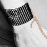 Чёрные дизайнерские наручники Desir Metallique Handcuffs Bijoux купить в секс шопе