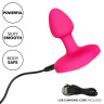 Розовая анальная вибропробка Small Rechargeable Vibrating Probe - 7,5 см. купить в секс шопе