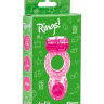 Розовое эрекционное кольцо с вибрацией Rings Ringer купить в секс шопе