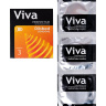 Ребристые презервативы VIVA Ribbed - 3 шт. купить в секс шопе
