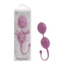 Розовые каплевидные вагинальные шарики L amour Premium Weighted Pleasure System купить в секс шопе