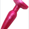 Розовая гелевая анальная пробка - 16 см. купить в секс шопе