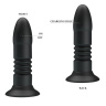 Черный анальный вибростимулятор Magic Jingers с пультом ДУ - 13,8 см. купить в секс шопе