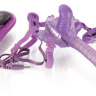 Фиолетовый поясной вибратор купить в секс шопе