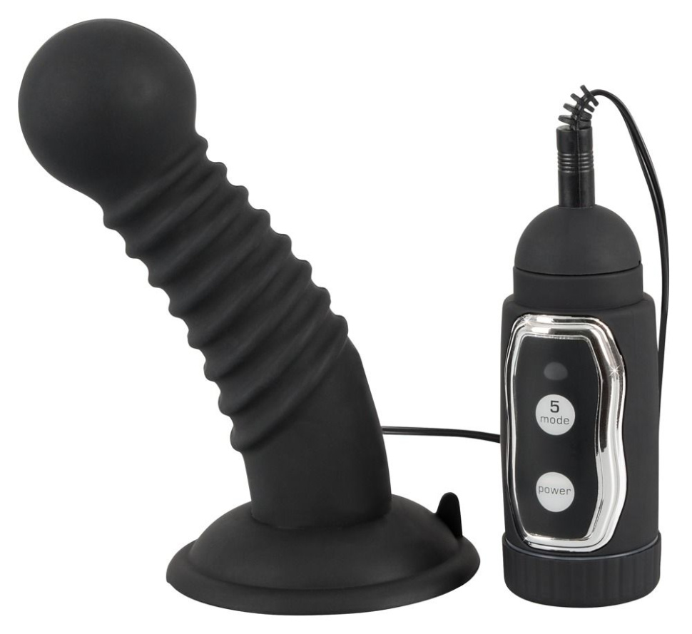 Чёрный анальный ротатор - 13,5 см. купить в секс шопе