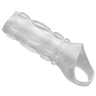 Насадка на пенис с кольцом для мошонки Clear Sensations Enhancer Sex Sleeve - 11,5 см. купить в секс шопе