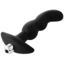Черная вибропробка для простаты FantASStic Vibrating Prostate Plug - 14,5 см. купить в секс шопе