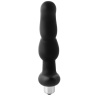 Черная вибропробка для простаты FantASStic Vibrating Prostate Plug - 14,5 см. купить в секс шопе