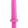 Розовый анальный стимулятор с ограничителем - 31 см. купить в секс шопе