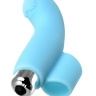 Голубая вибронасадка на палец JOS DANKO для точки G - 9,5 см. купить в секс шопе
