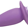 Фиолетовая анальная вибровтулка Smile - 10 см. купить в секс шопе