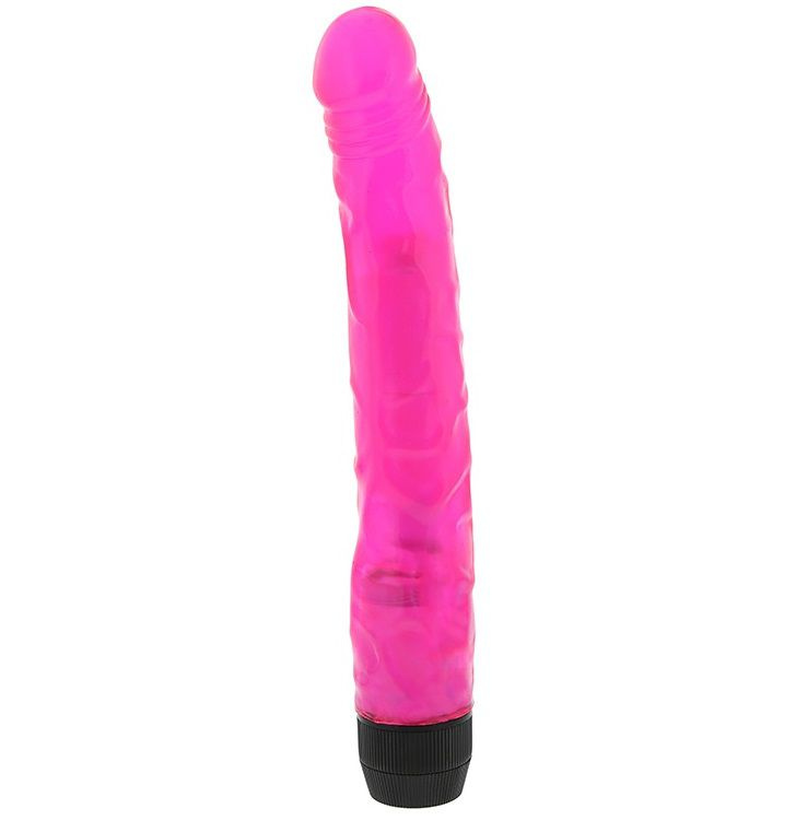 Розовый мультискоростной вибратор PINK POPSICLE 8.5 PINK VIBRATOR - 21,6 см. купить в секс шопе