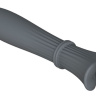 Темно-серый пульсатор Gita - 20 см. купить в секс шопе