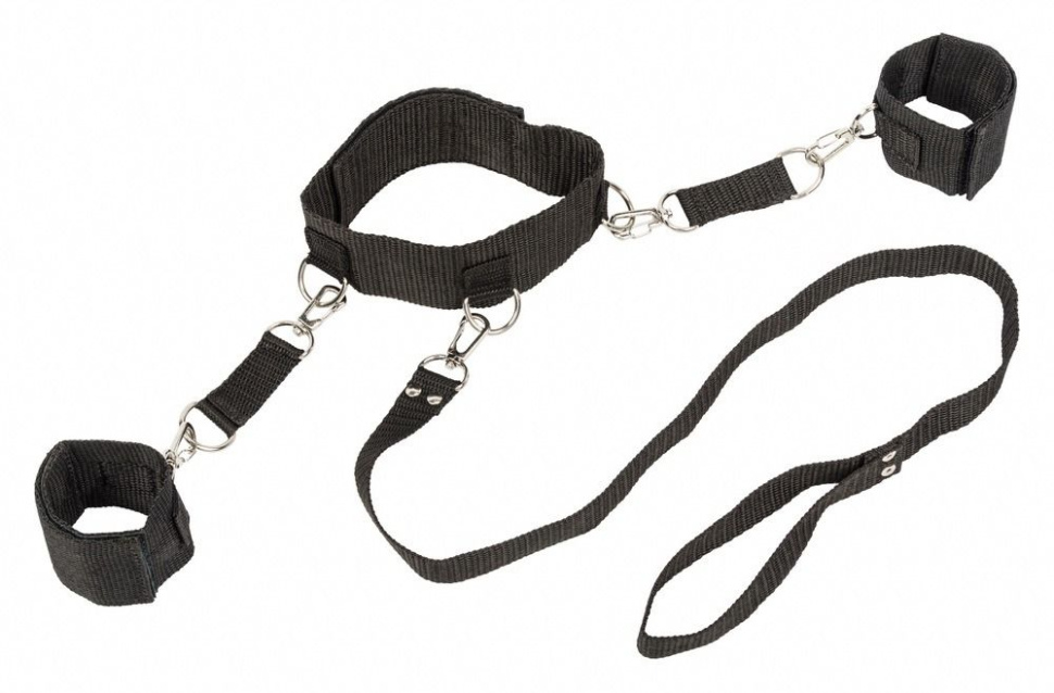 Ошейник с наручниками Bondage Collection Collar and Wristbands One Size купить в секс шопе