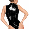 Боди с длинной молнией PVC body with deep cut shoulder line and long metal 3-way zipper купить в секс шопе