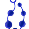 Синяя анальная цепочка 16 Inch Silicone Anal Beads - 40,6 см. купить в секс шопе