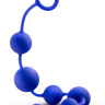 Синяя анальная цепочка 16 Inch Silicone Anal Beads - 40,6 см. купить в секс шопе