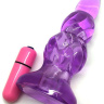 Фиолетовая анальная вибропробка - 9 см. купить в секс шопе